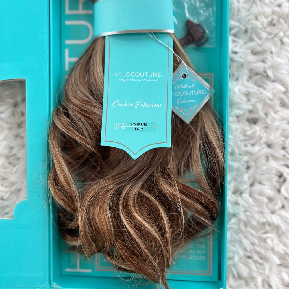 Halocouture Remy 100 percent Human Hair Extension 12” F612